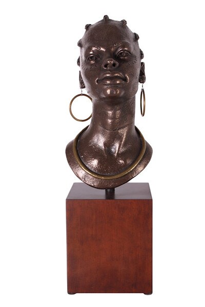 stunning depiction of an elegant noble African queen exquisite hooped earrings